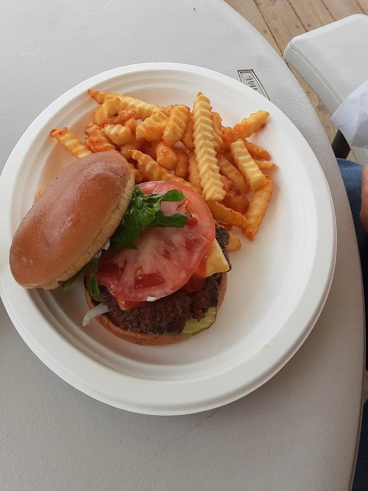 All American Burger and Fries